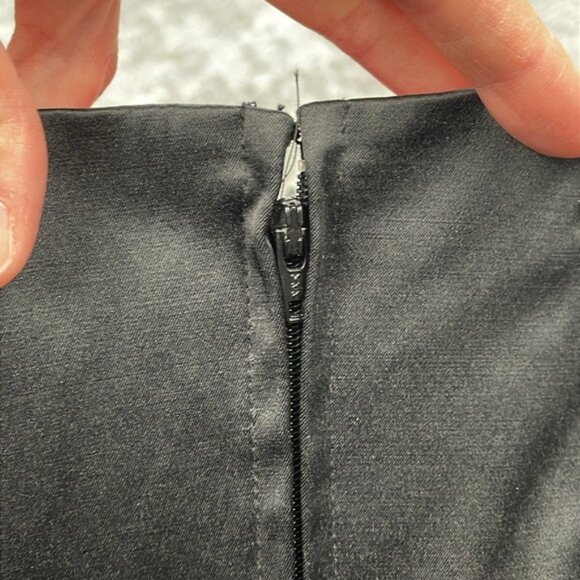 NWT Betsey Johnson Black Label Black Pink Zipper Corset Mini Dress Tiered Sz 2 - Picture 7 of 15